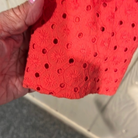 Liz & Co Orange waist length blazer with Peter Pan collar size XL - Picture 5 of 12